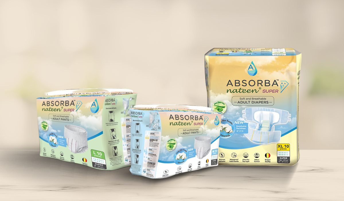 Branding Packaging Design Showcase - Absorba packaging sealed bag