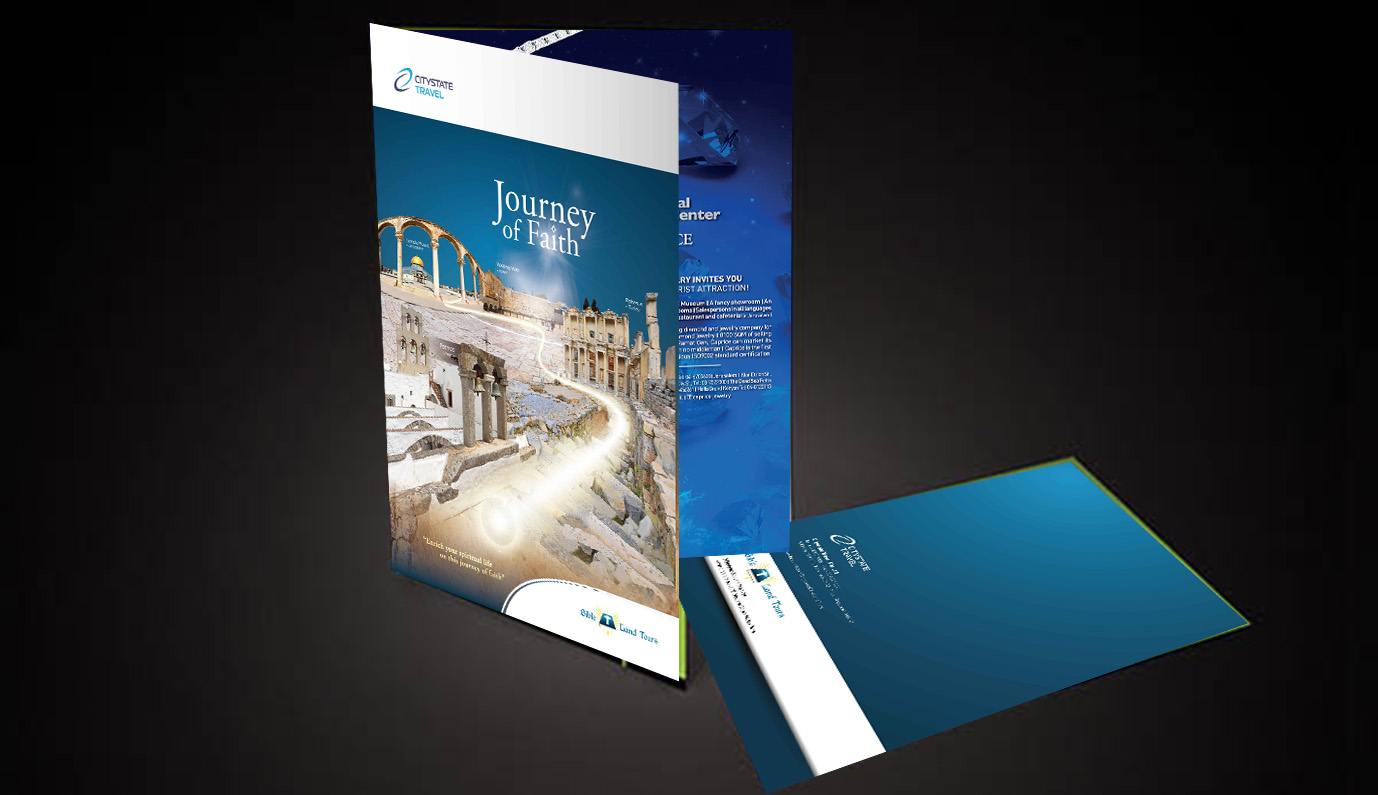 Branding Print Advertisement Brochure Catalogue Design Citystate Travel corporate Brochure