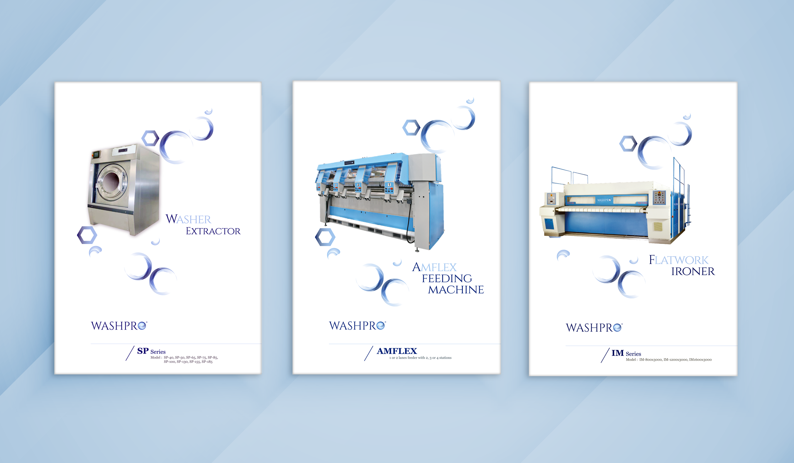 Branding Print Advertisement Brochure Catalogue Design washpro commercial washer product catalogue